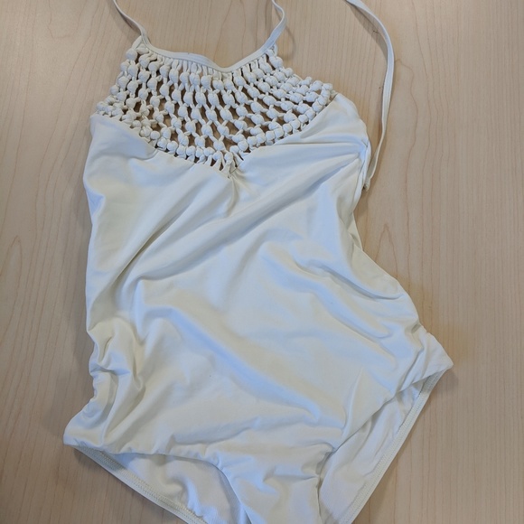 Billabong One Piece Cream Bathing Suit Size S - Picture 3 of 3